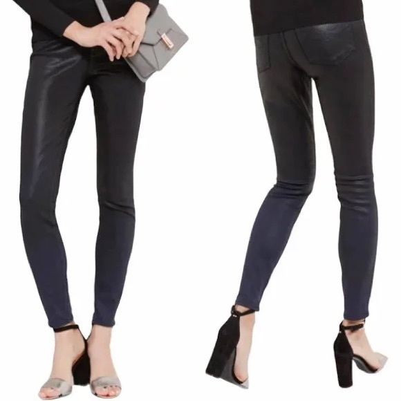 Ted Baker Pants - Ted Baker Metallic Coated Ombray Skinny Jeans